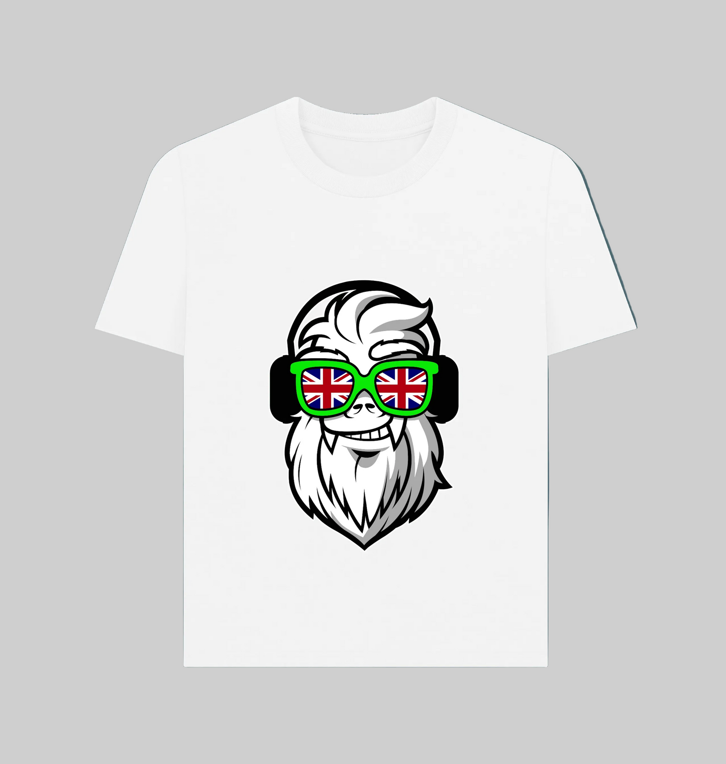 White Printed T-shirt Front