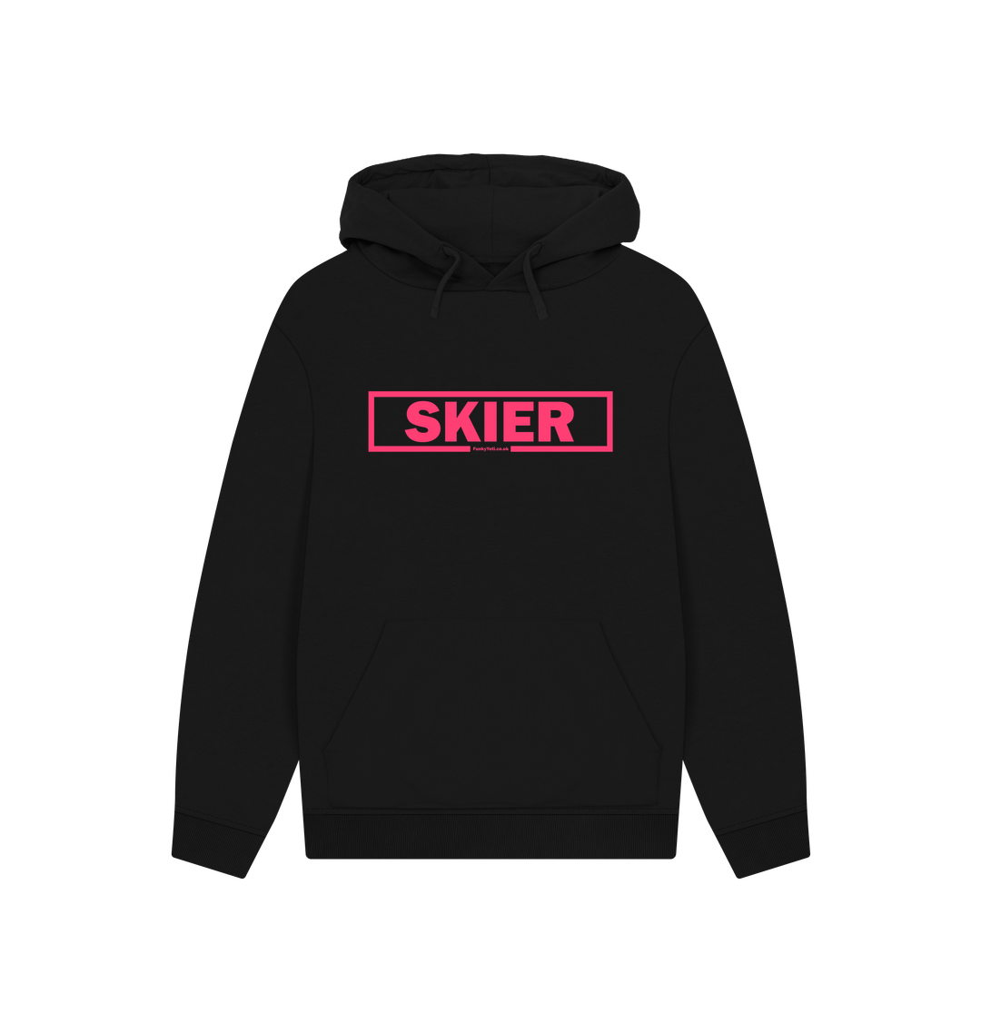 Black Printed Hoody Front