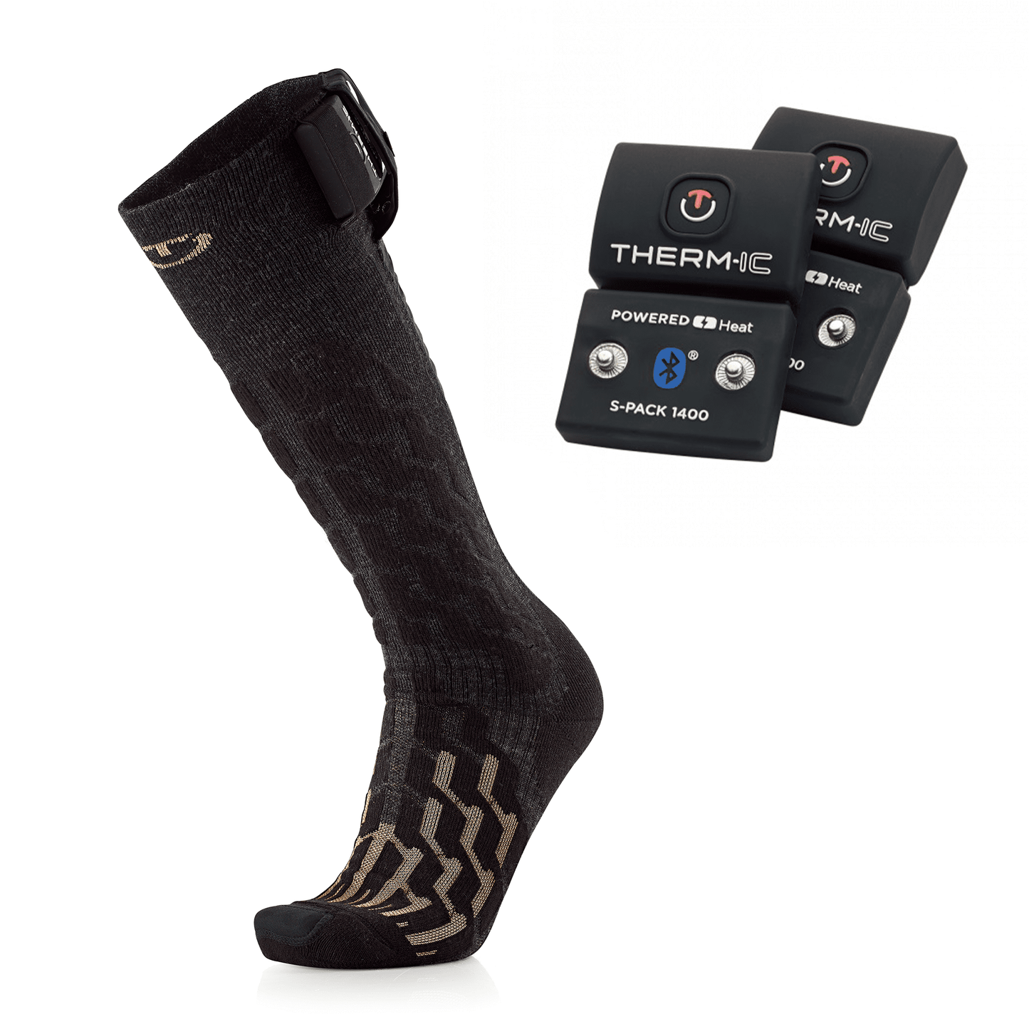 Therm-Ic Powersocks Set - Heat Fusion Men's Socks + S-Pack Battery