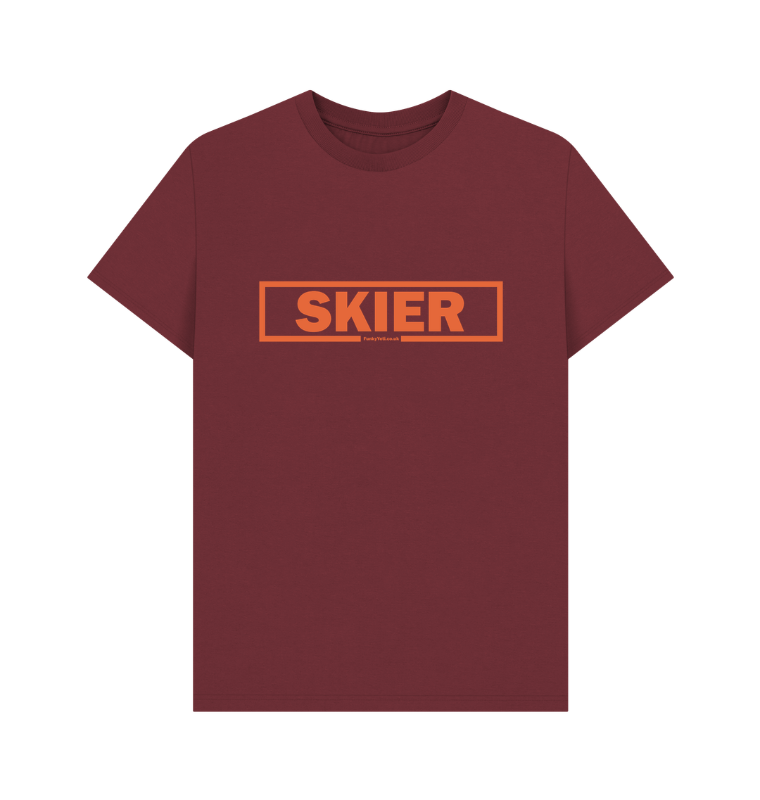 Red Wine Printed T-shirt Front