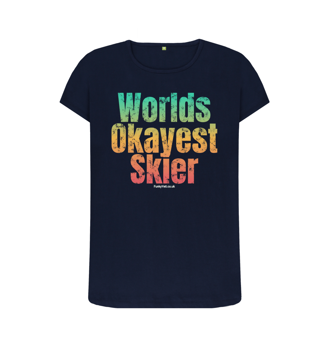 Navy Blue Printed T-shirt Front