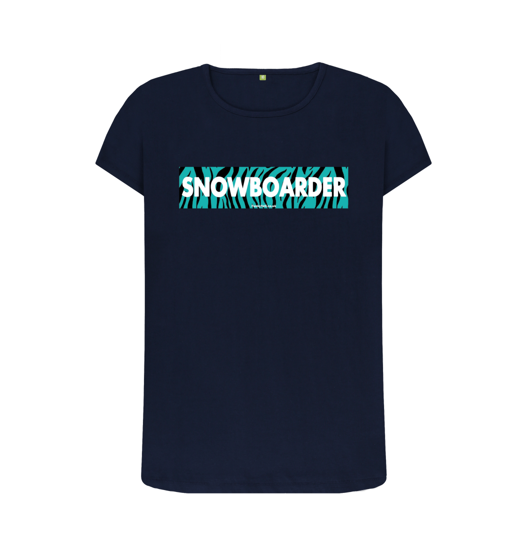 Navy Blue Printed T-shirt Front