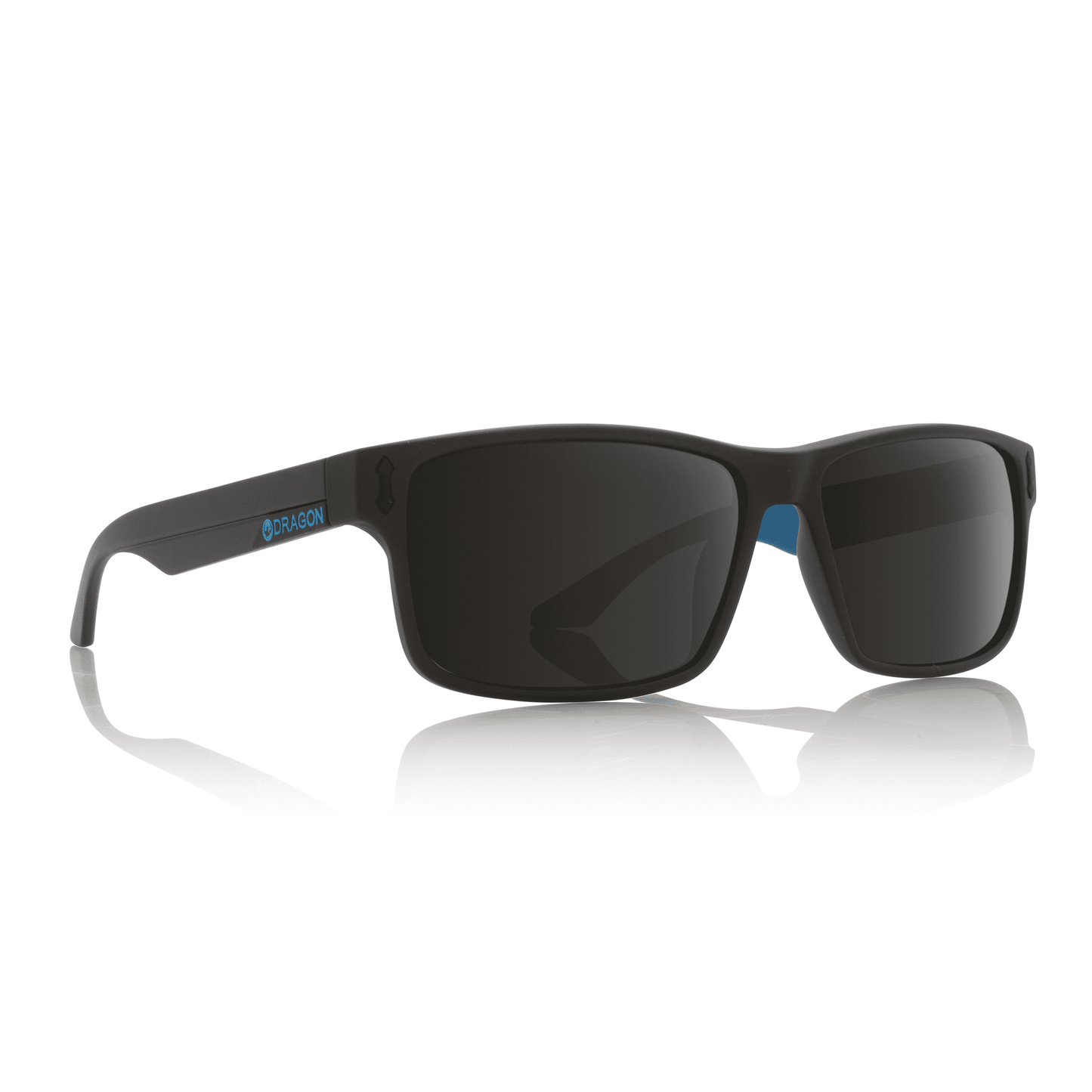 Dragon Count Sunglasses - Matte Black Blue / Grey