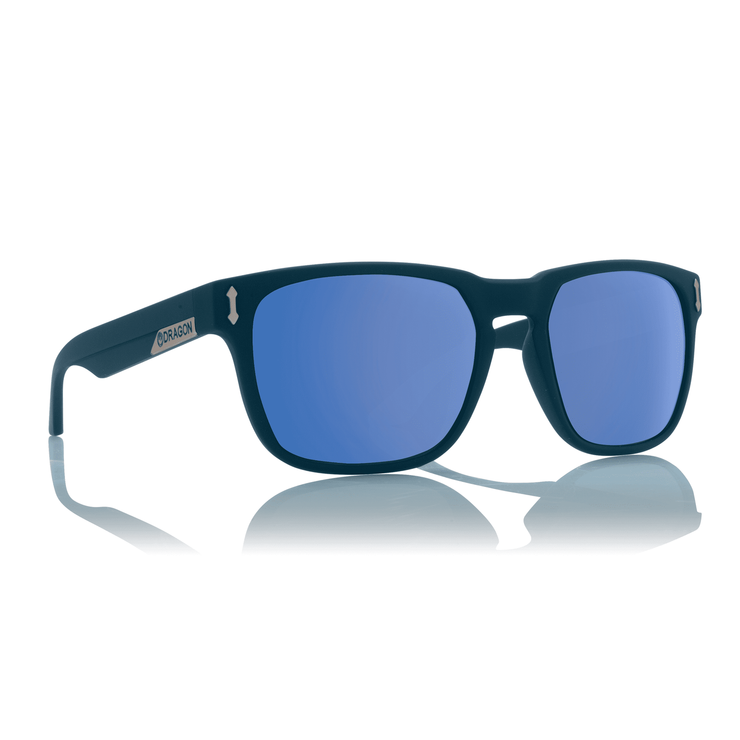 Dragon Monarch Sunglasses - Matte Deep Navy / Blue Ion