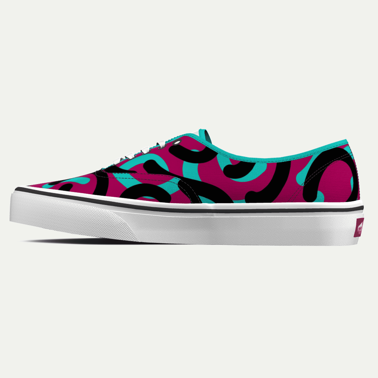 Funky Yeti x Vans Customs Authentic Shoes - Retro Curves