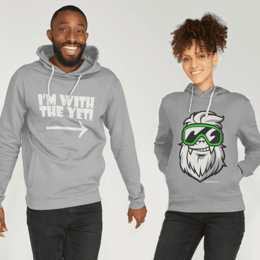 Men's I'm With The Yeti Organic Pullover Hoodie
