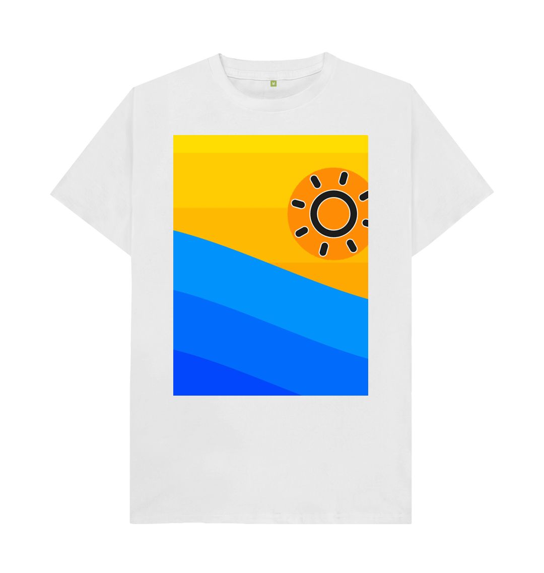 White Men's Sun Is Rising Organic Tee