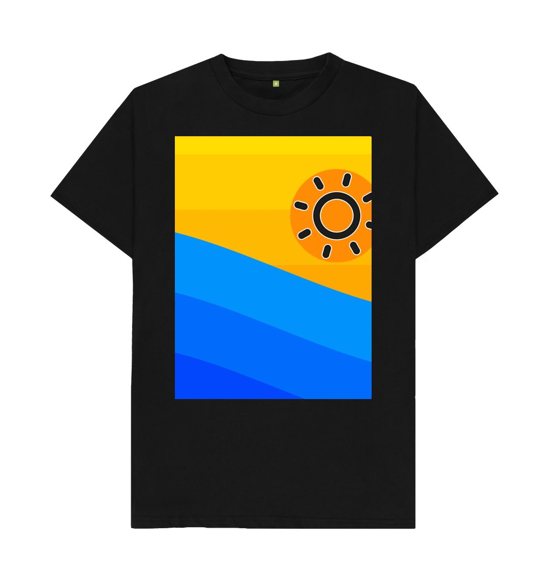 Black Men's Sun Is Rising Organic Tee