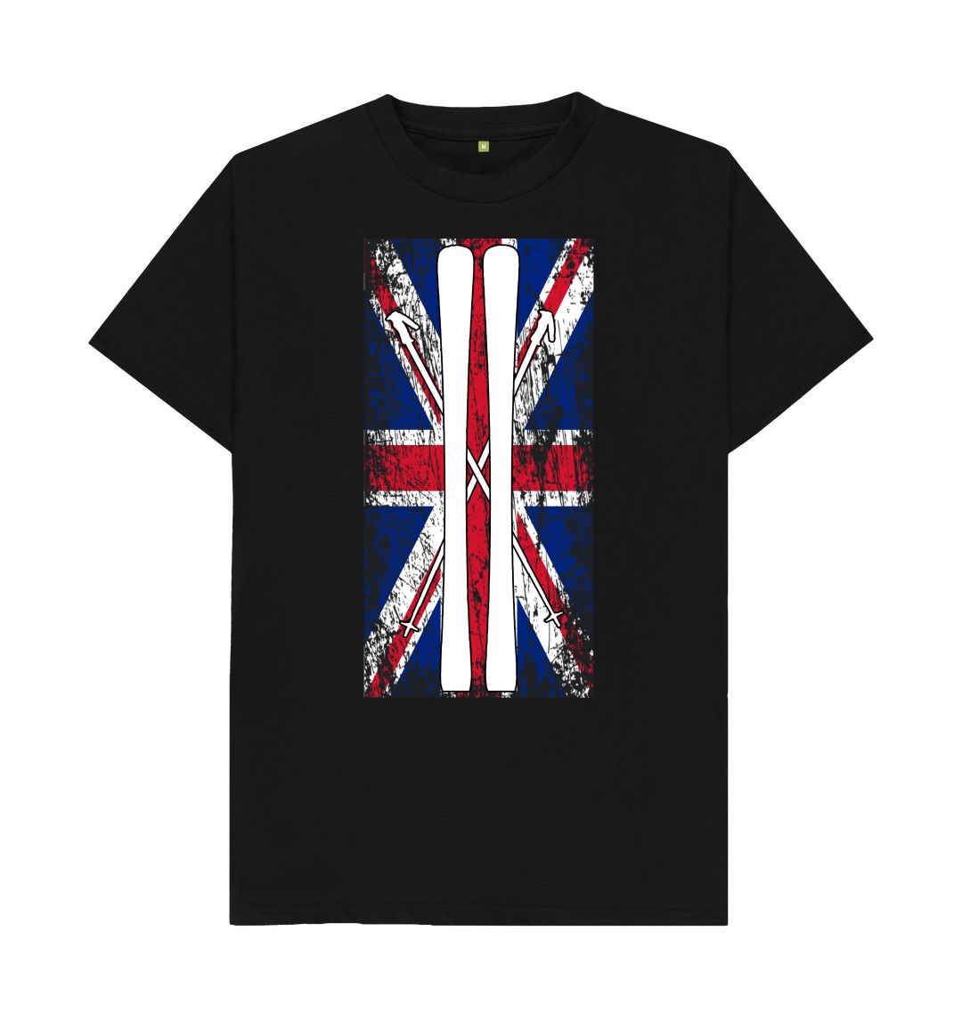 Black Funky Yeti Men's Tee - Ski Flag
