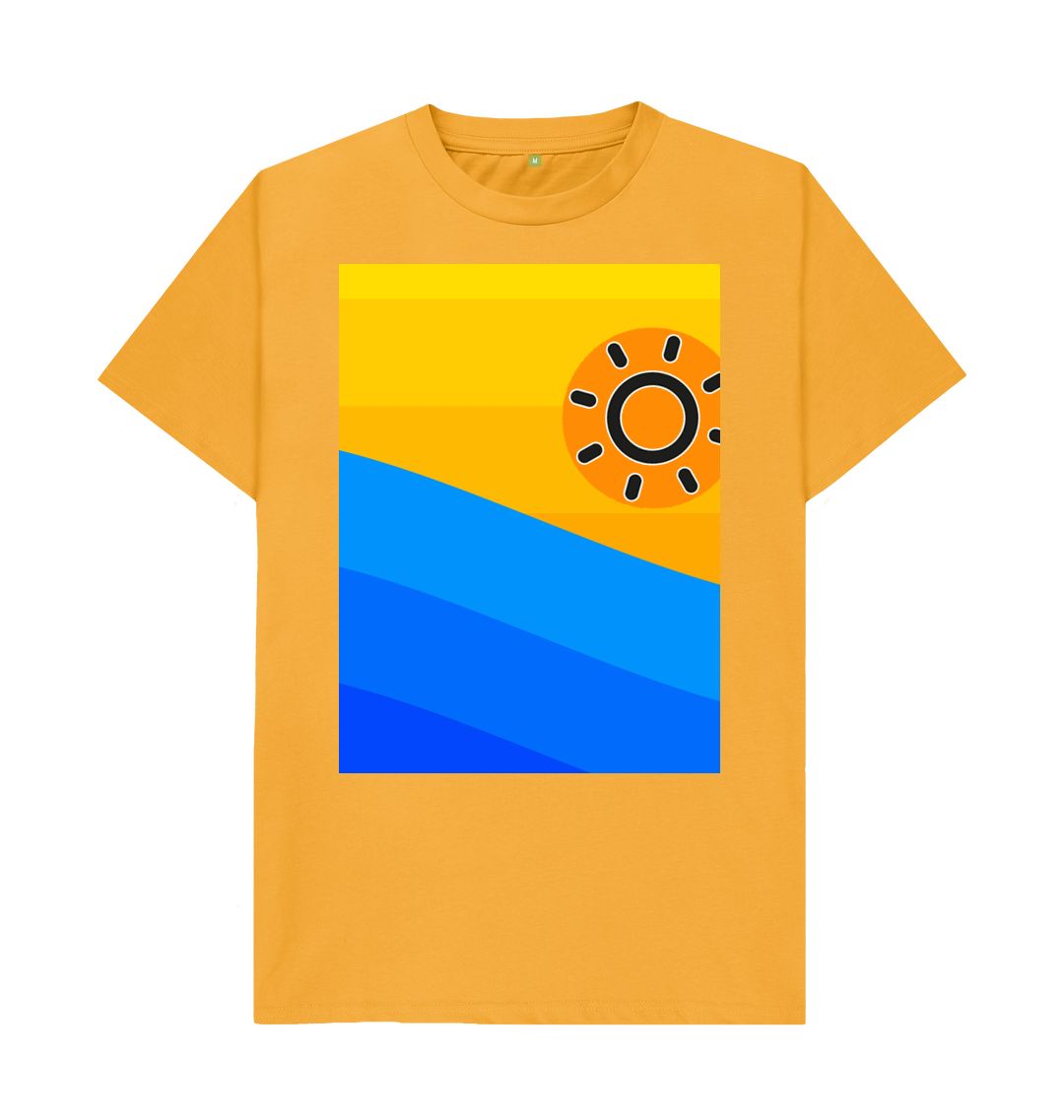 Mustard Men's Sun Is Rising Organic Tee