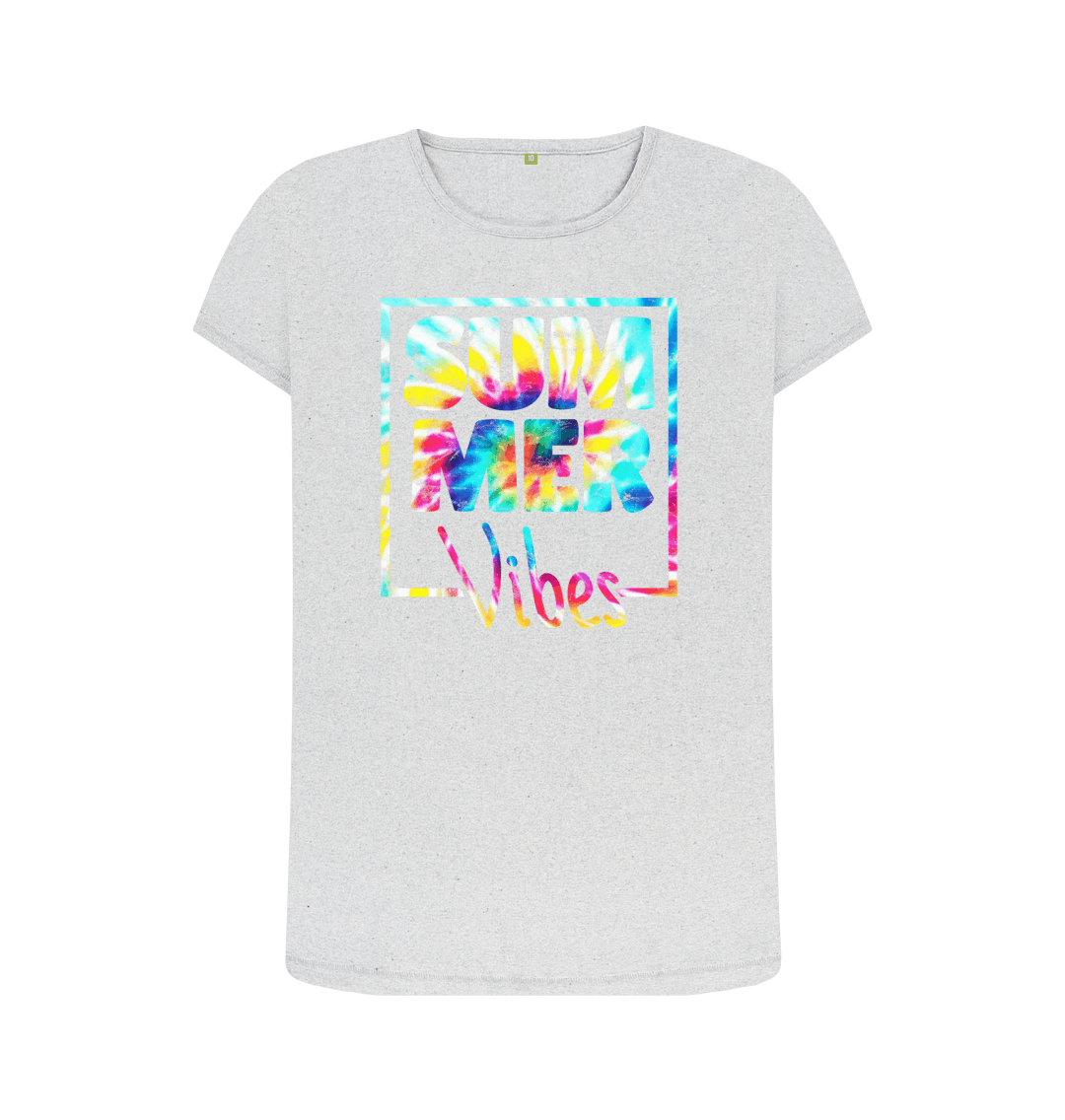 Grey Recycled Printed T-Shirt Front