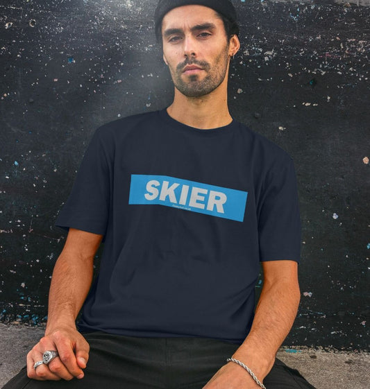 Men's Skier Censor Bar Organic Tee