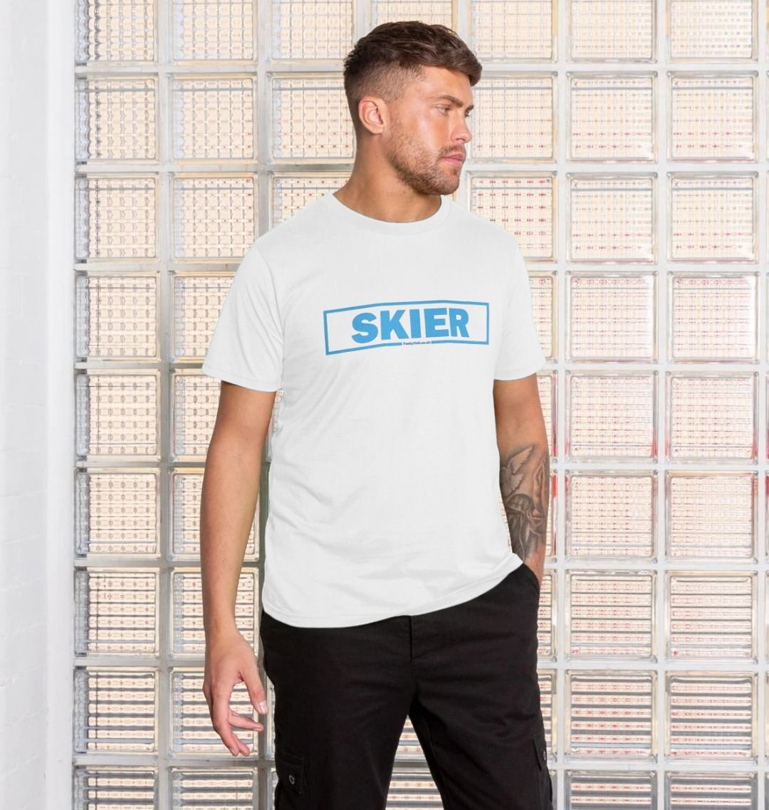 Men's Skier Censor Bar Organic Tee