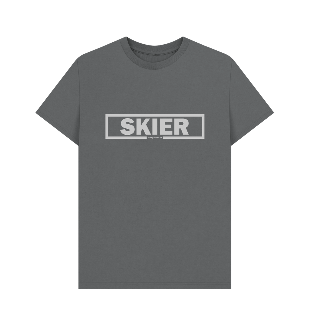 Slate Grey Printed T-shirt Front