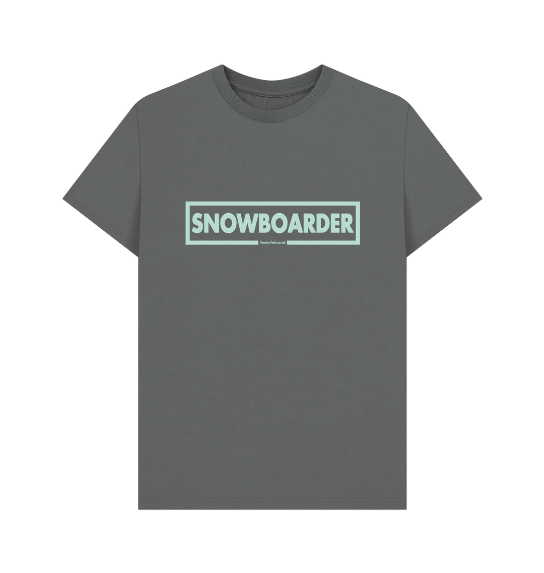 Slate Grey Printed T-shirt Front