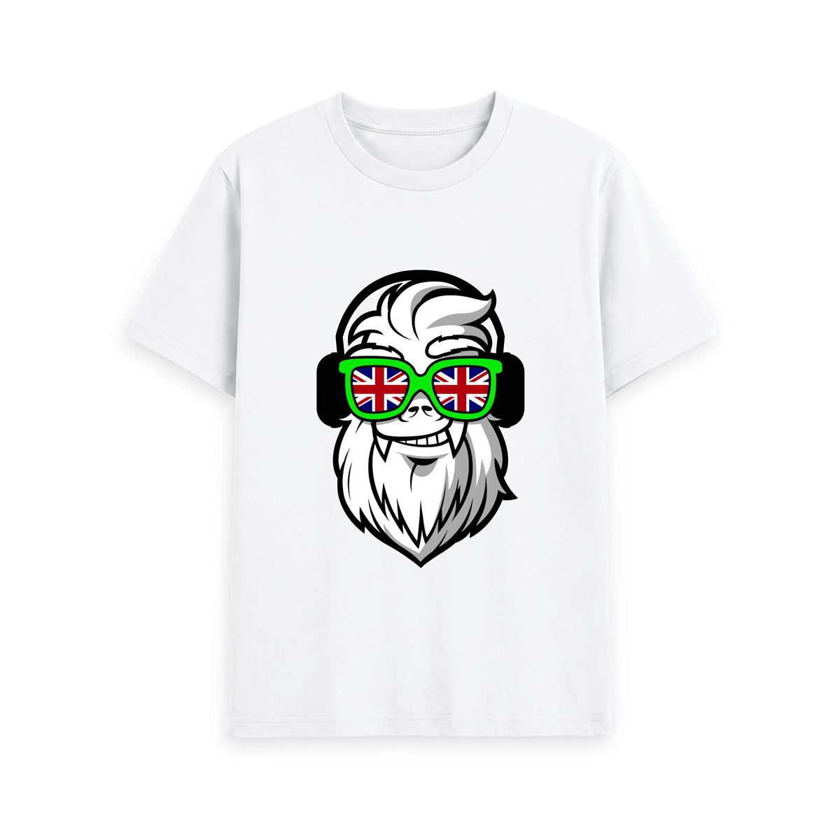 White Printed T-shirt Front