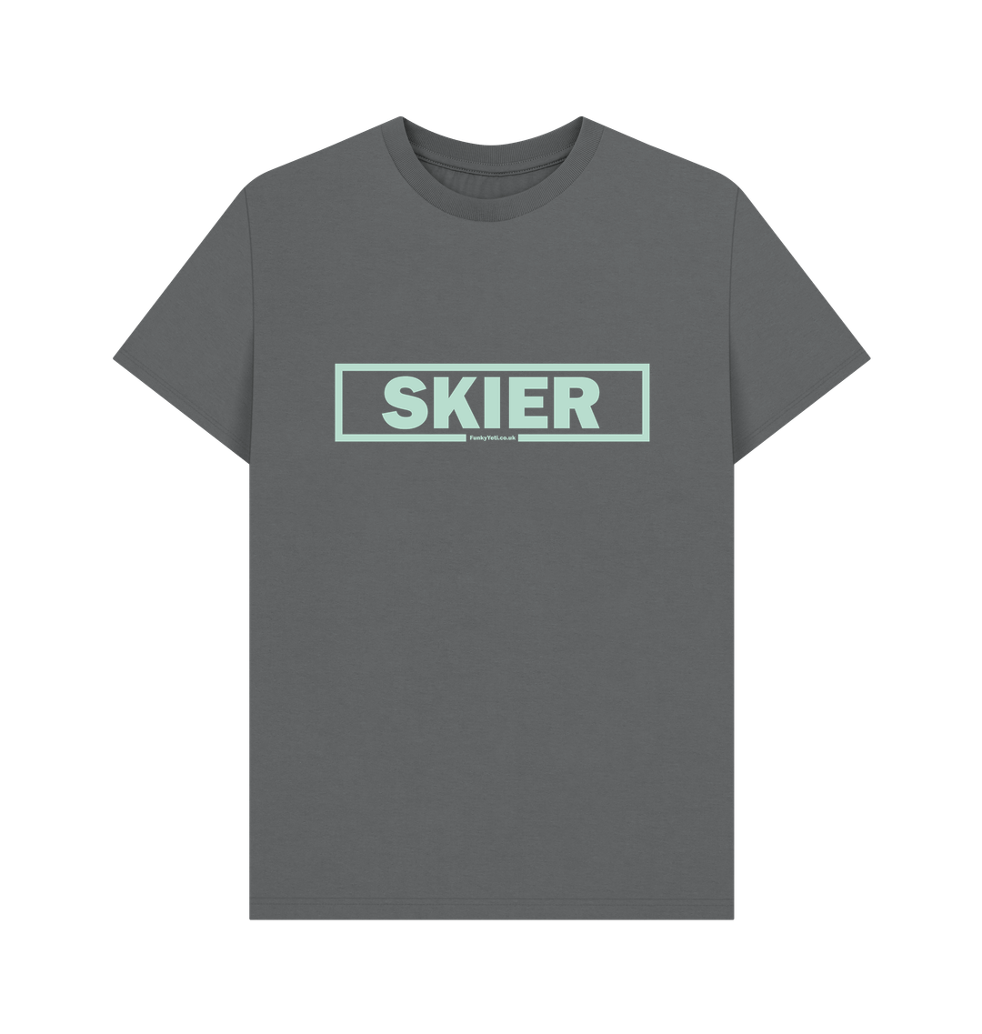 Slate Grey Printed T-shirt Front