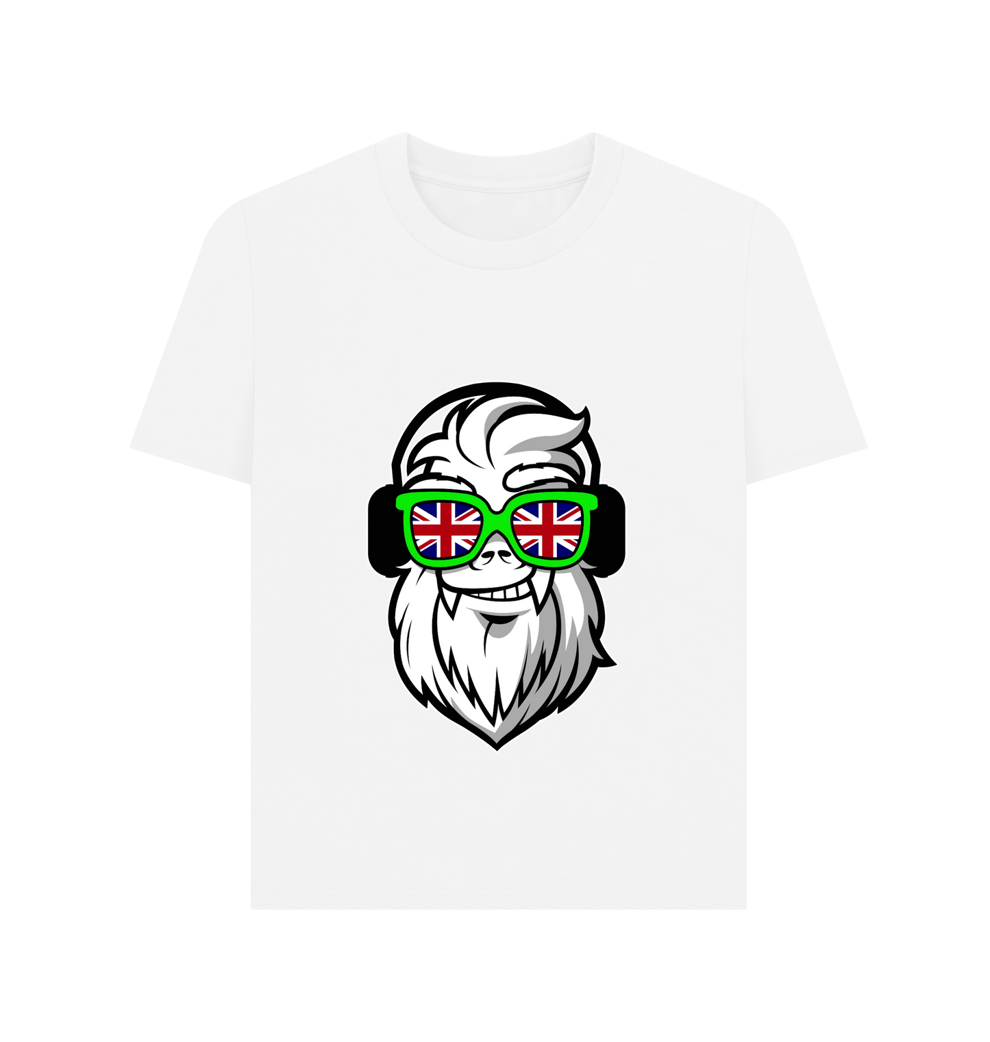 White Printed T-shirt Front