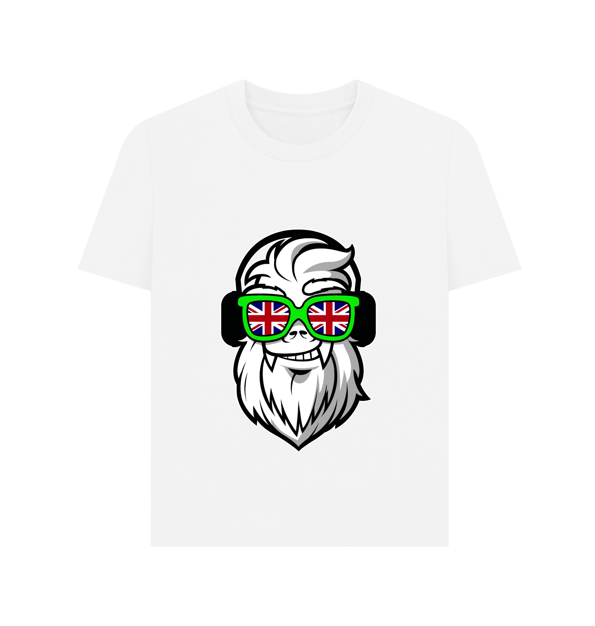 White Printed T-shirt Front