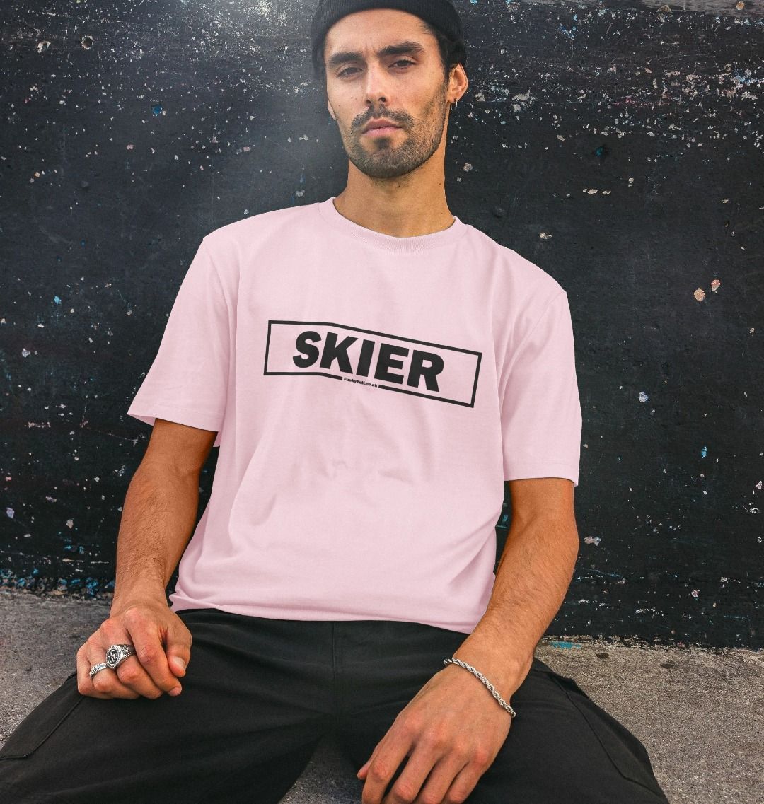 Men's Skier Censor Bar Organic Tee