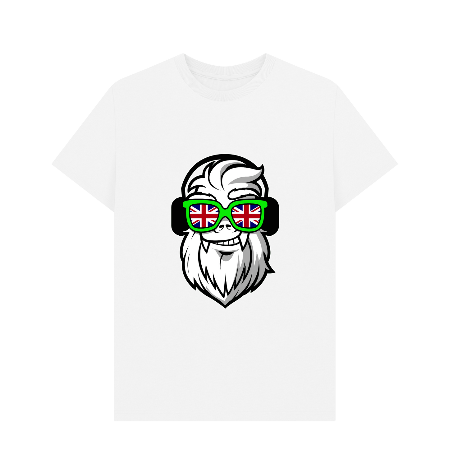 White Printed T-shirt Front