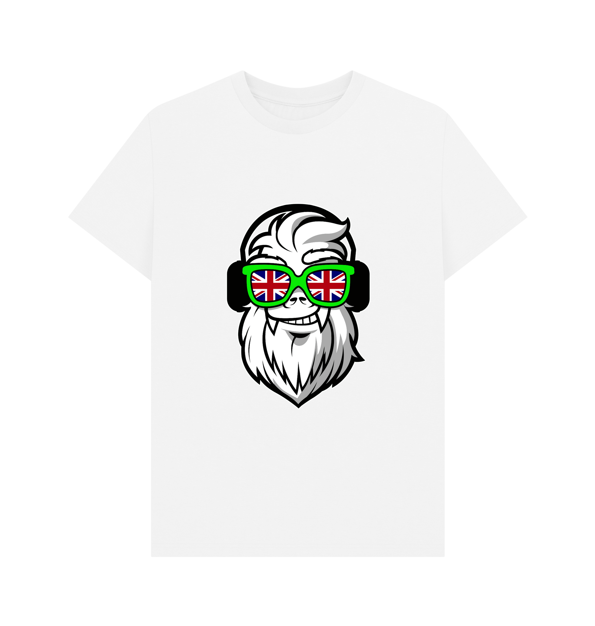 White Printed T-shirt Front