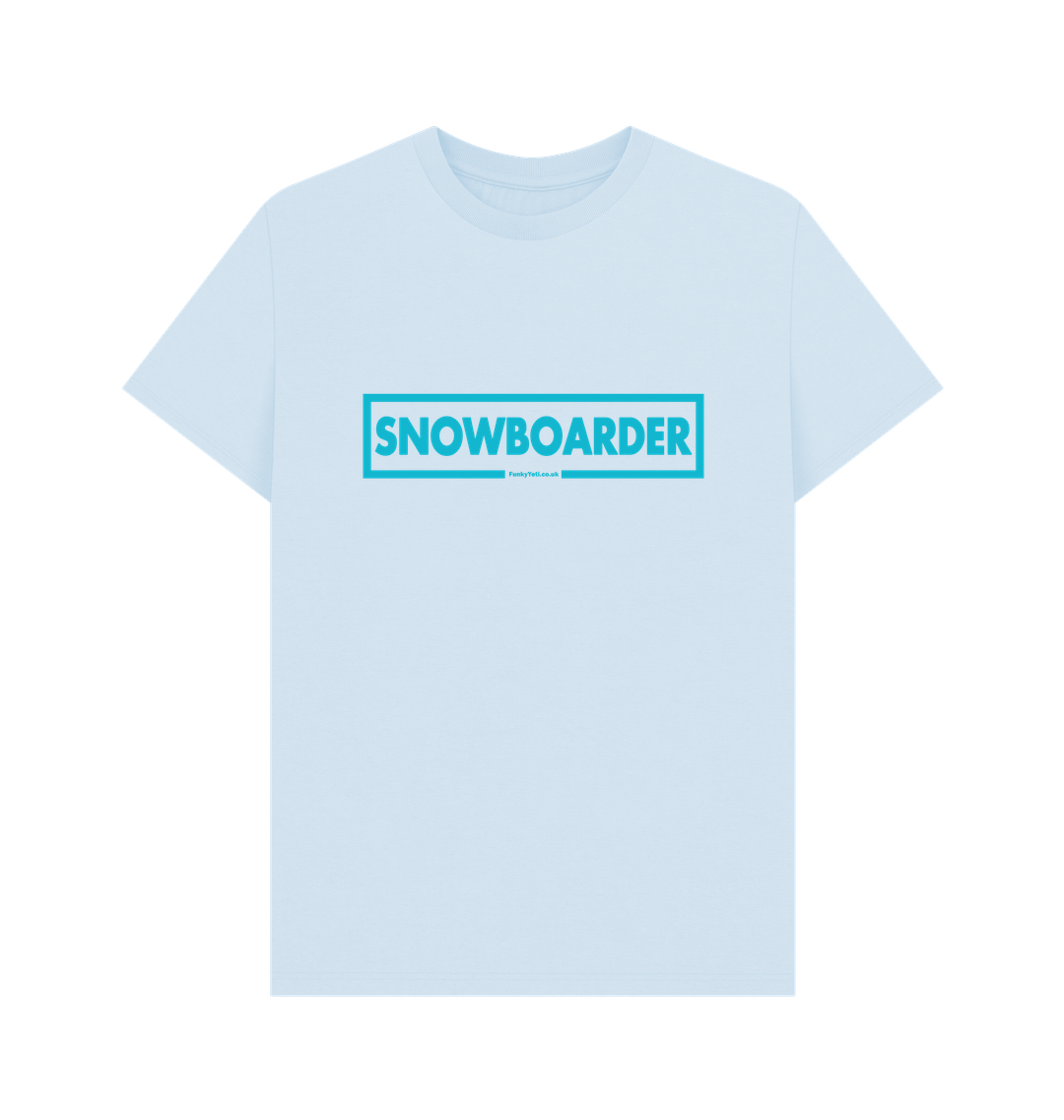 Sky Blue Printed T-shirt Front