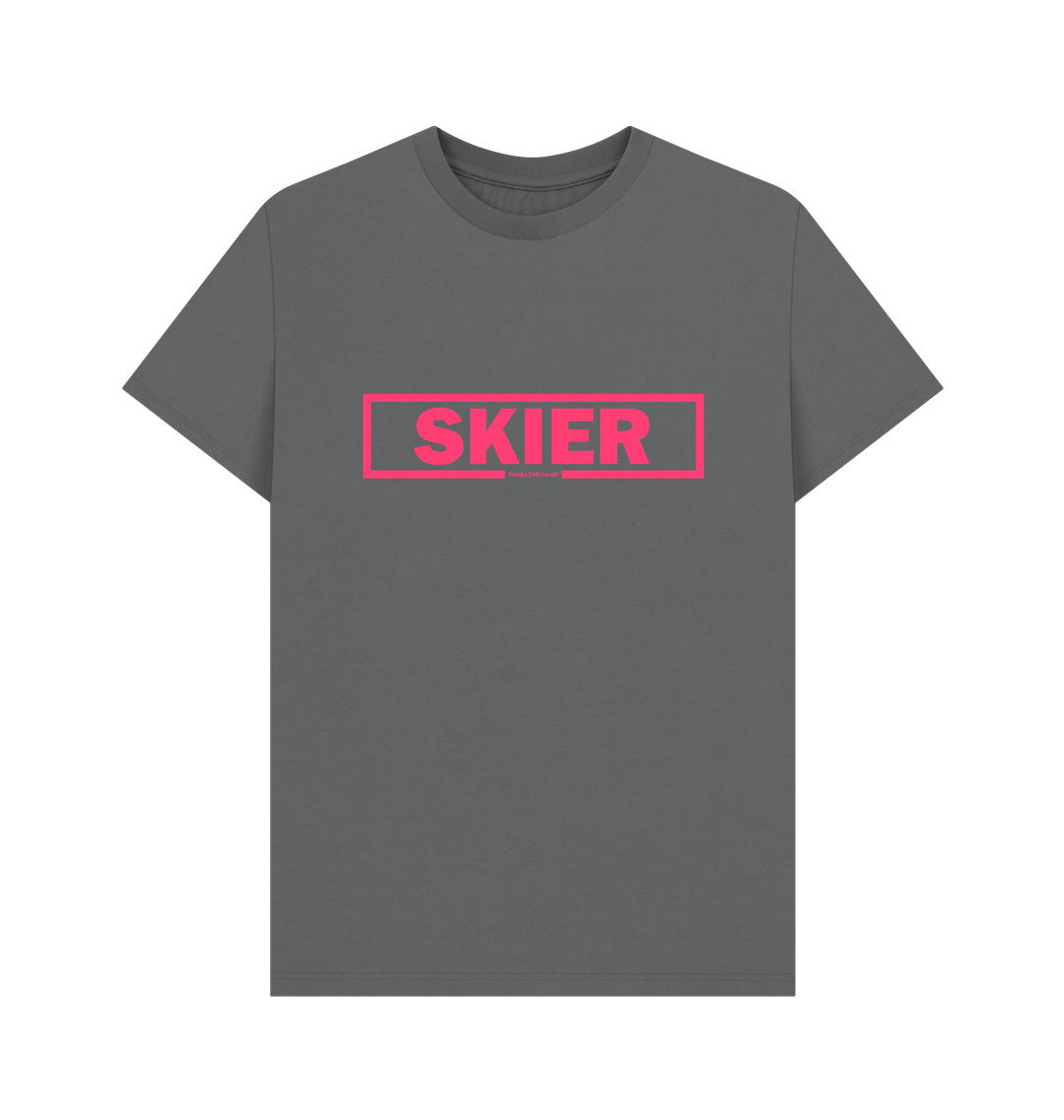 Slate Grey Printed T-shirt Front