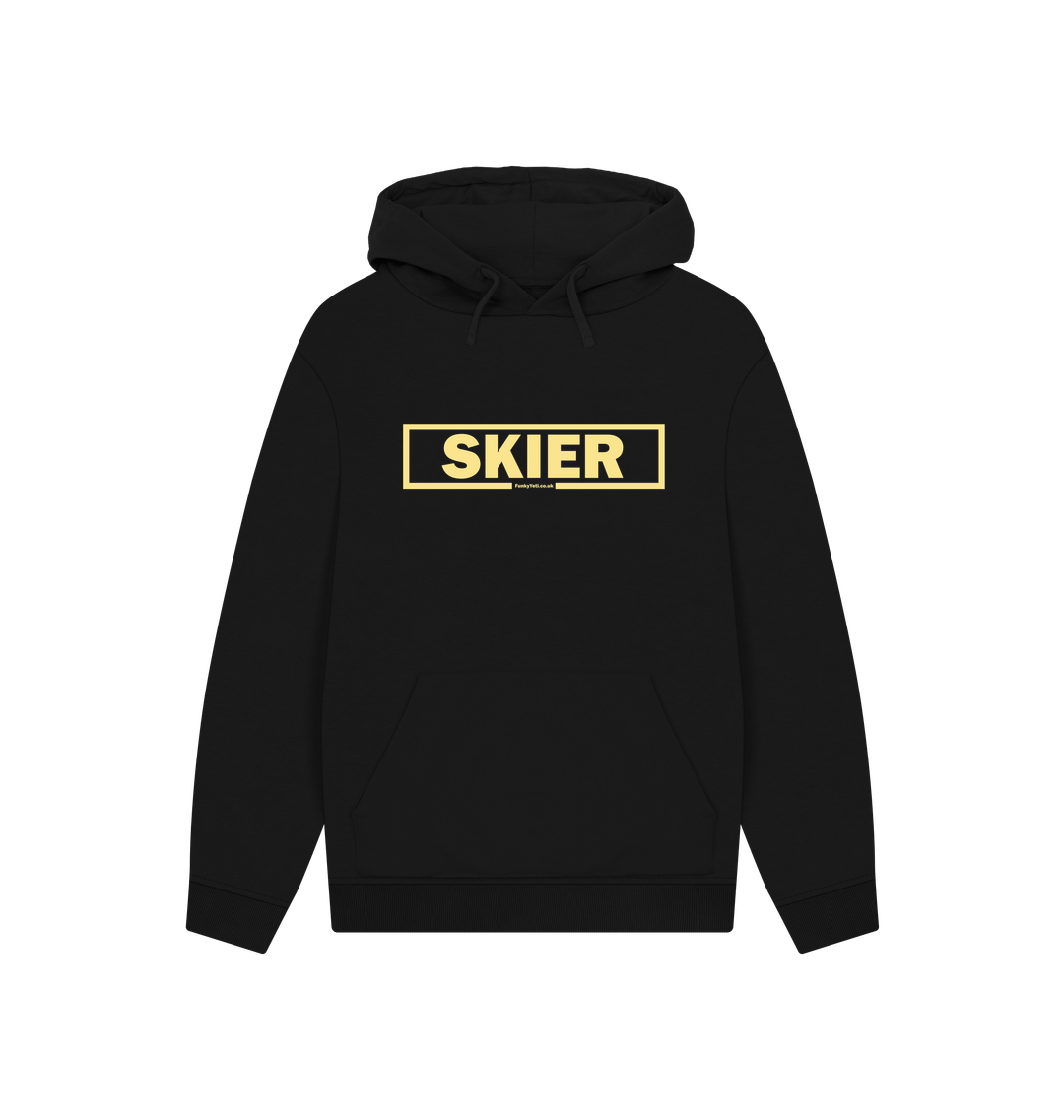 Black Printed Hoody Front