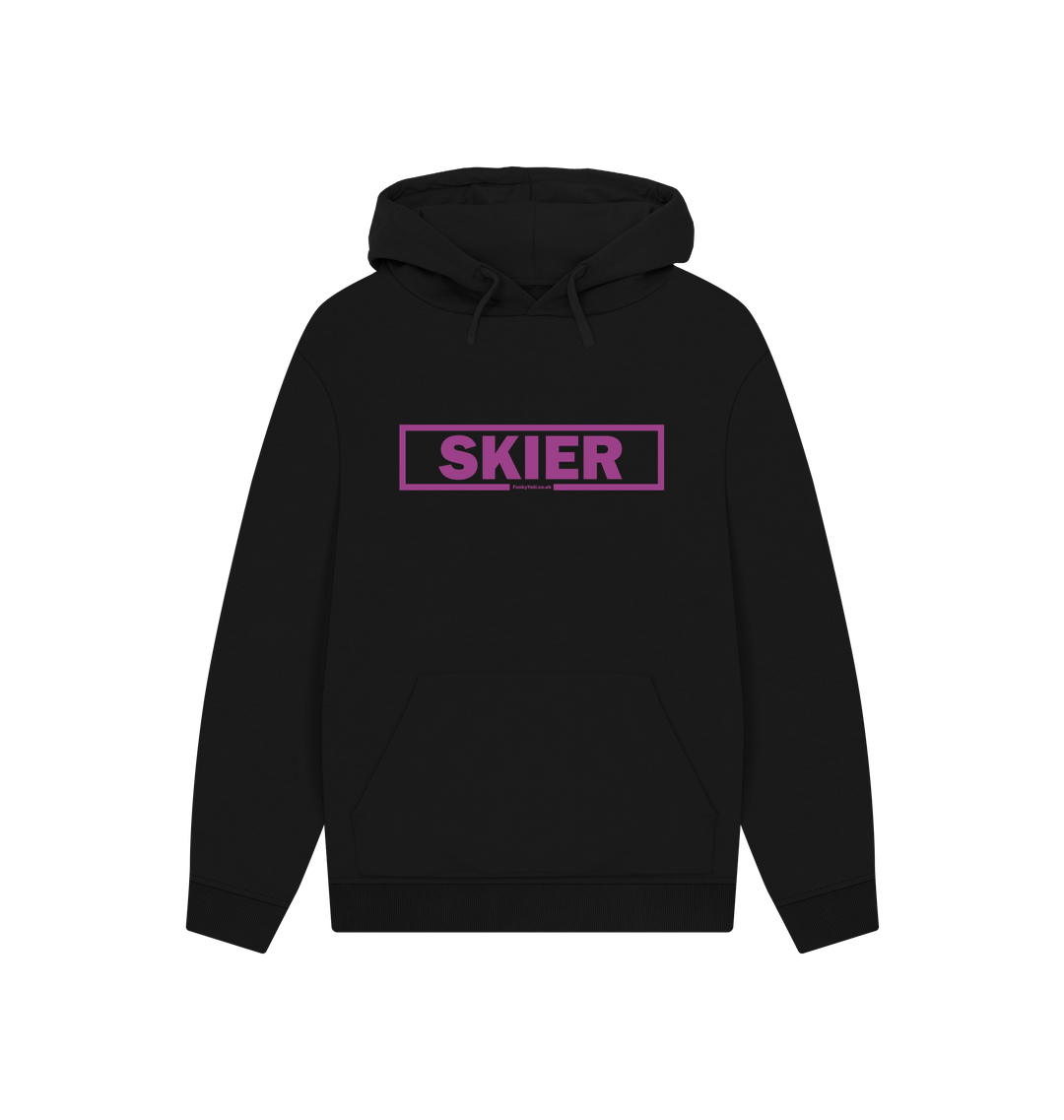 Black Printed Hoody Front