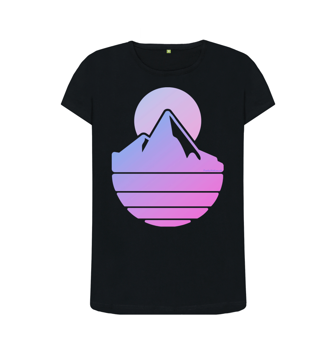 Black Printed T-shirt Front