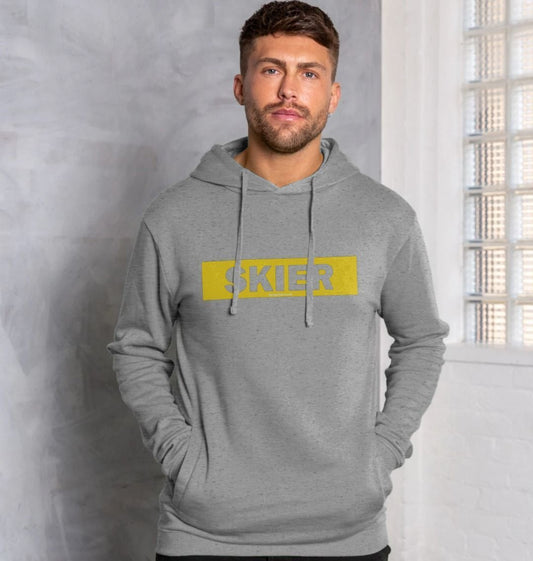 Men's Skier Censor Bar Organic Pullover Hoodie