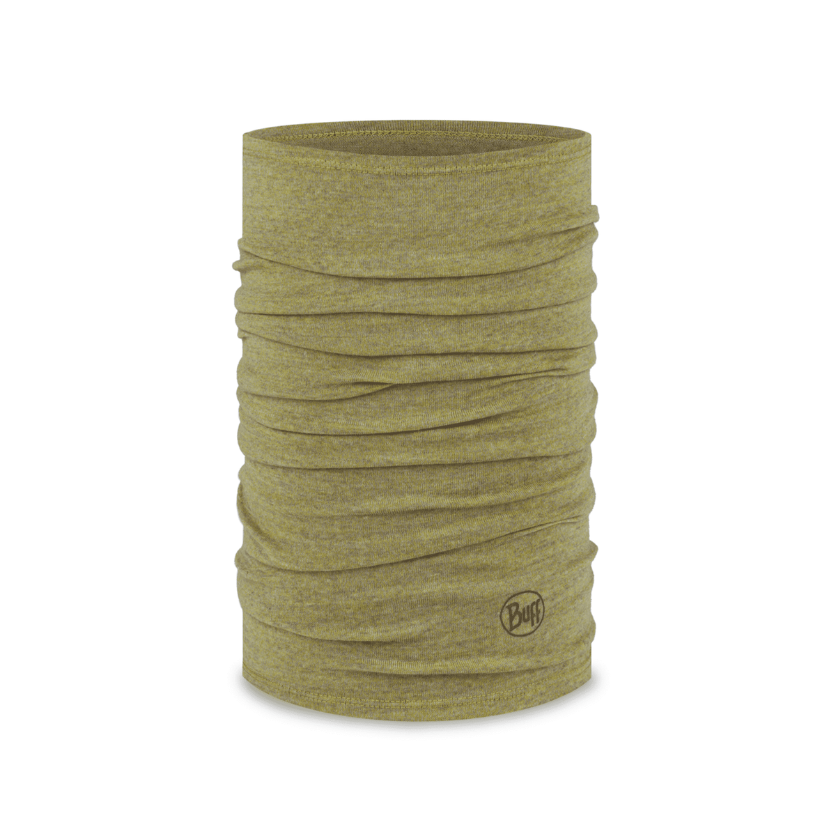Buff Merino Midweight Necktube - Melange Gingko