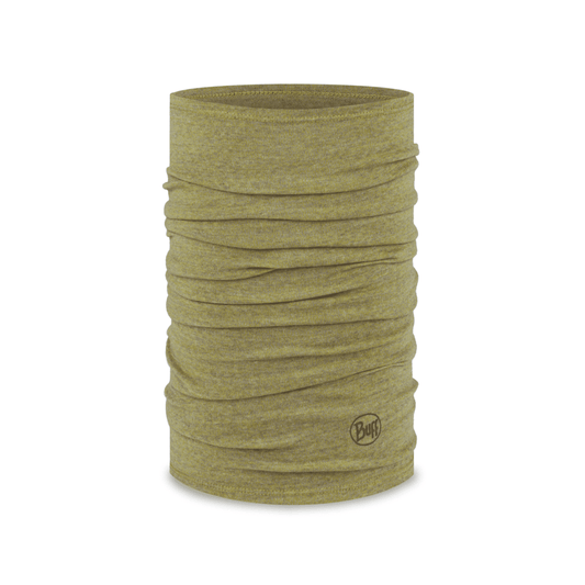 Buff Merino Midweight Necktube - Melange Gingko