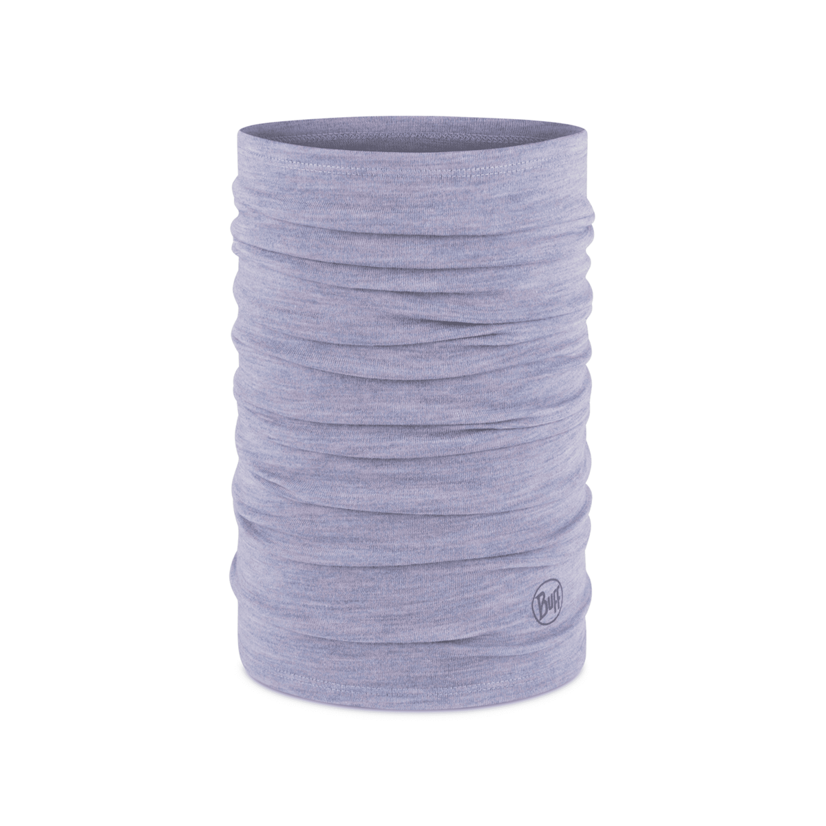 Buff Merino Midweight Necktube - Melange Iris