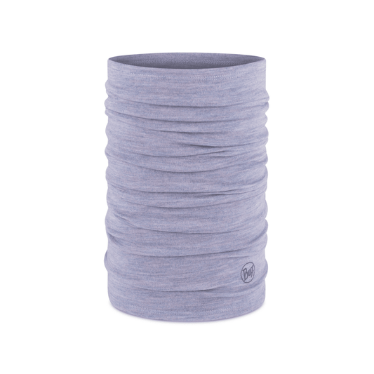 Buff Merino Midweight Necktube - Melange Iris