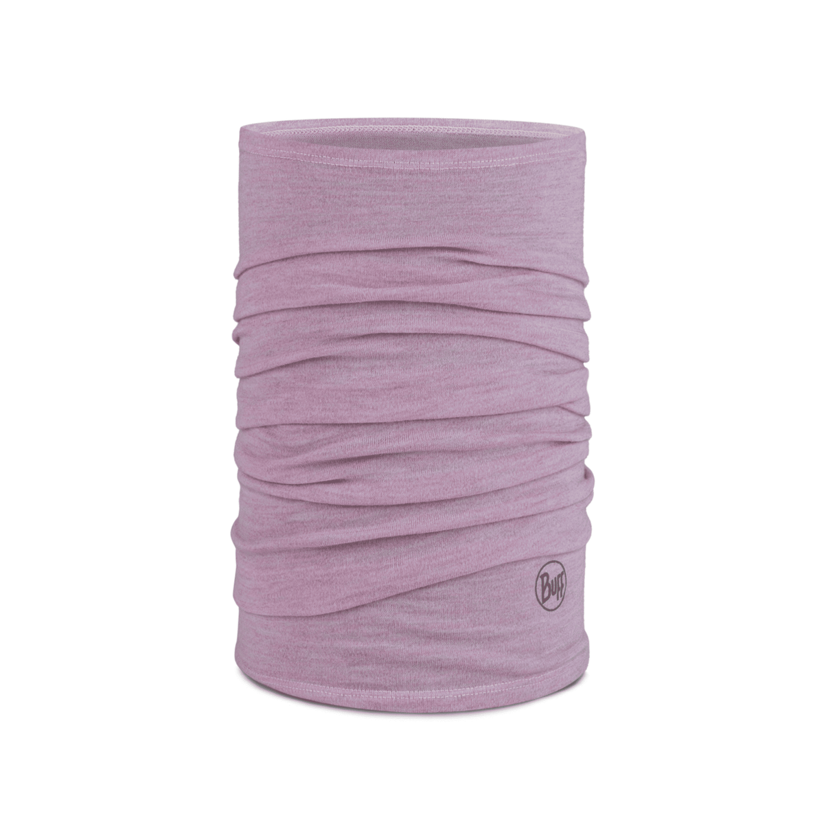 Buff Merino Midweight Necktube - Melange Lilac Sand