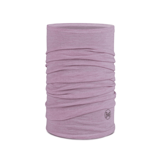 Buff Merino Midweight Necktube - Melange Lilac Sand
