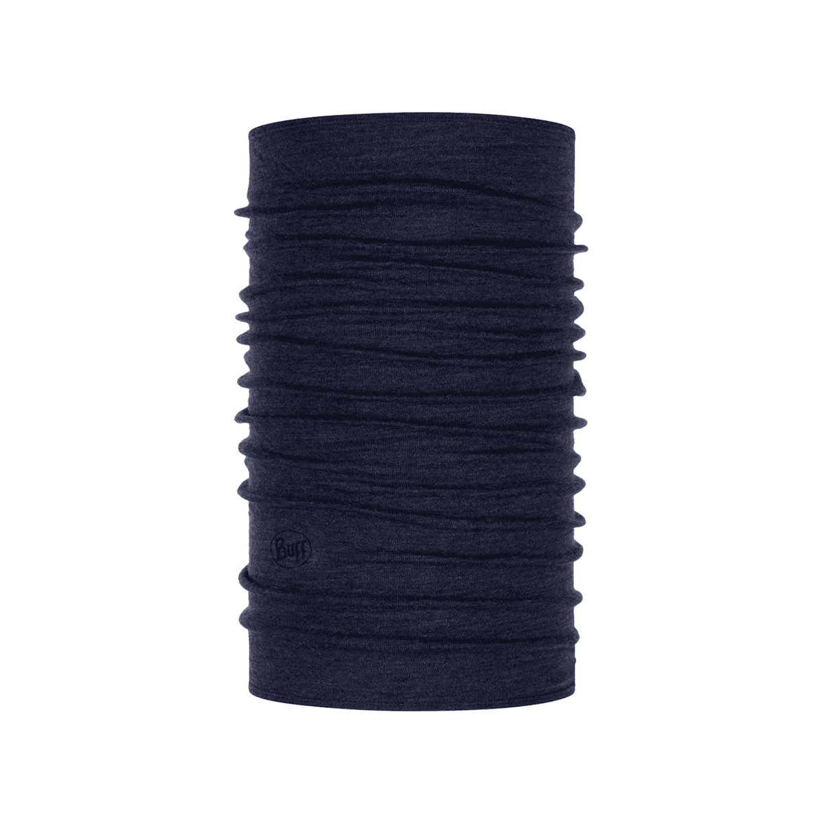 Buff Merino Midweight Necktube - Melange Night Blue