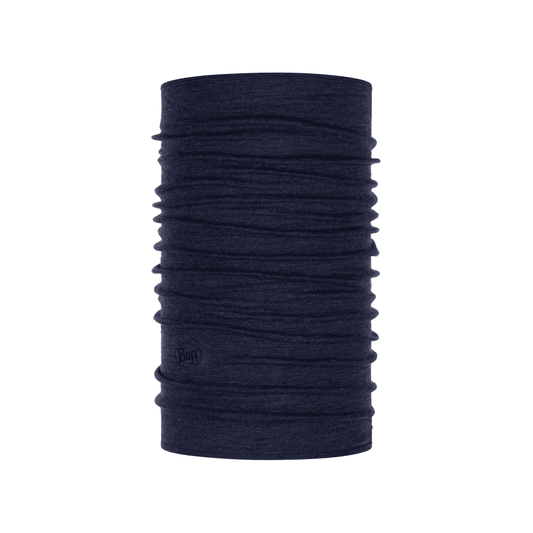Buff Merino Midweight Necktube - Melange Night Blue