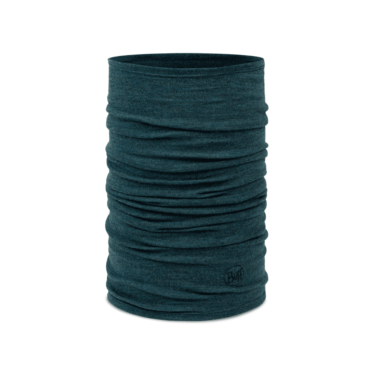 Buff Merino Midweight Necktube - Melange Tourmaline