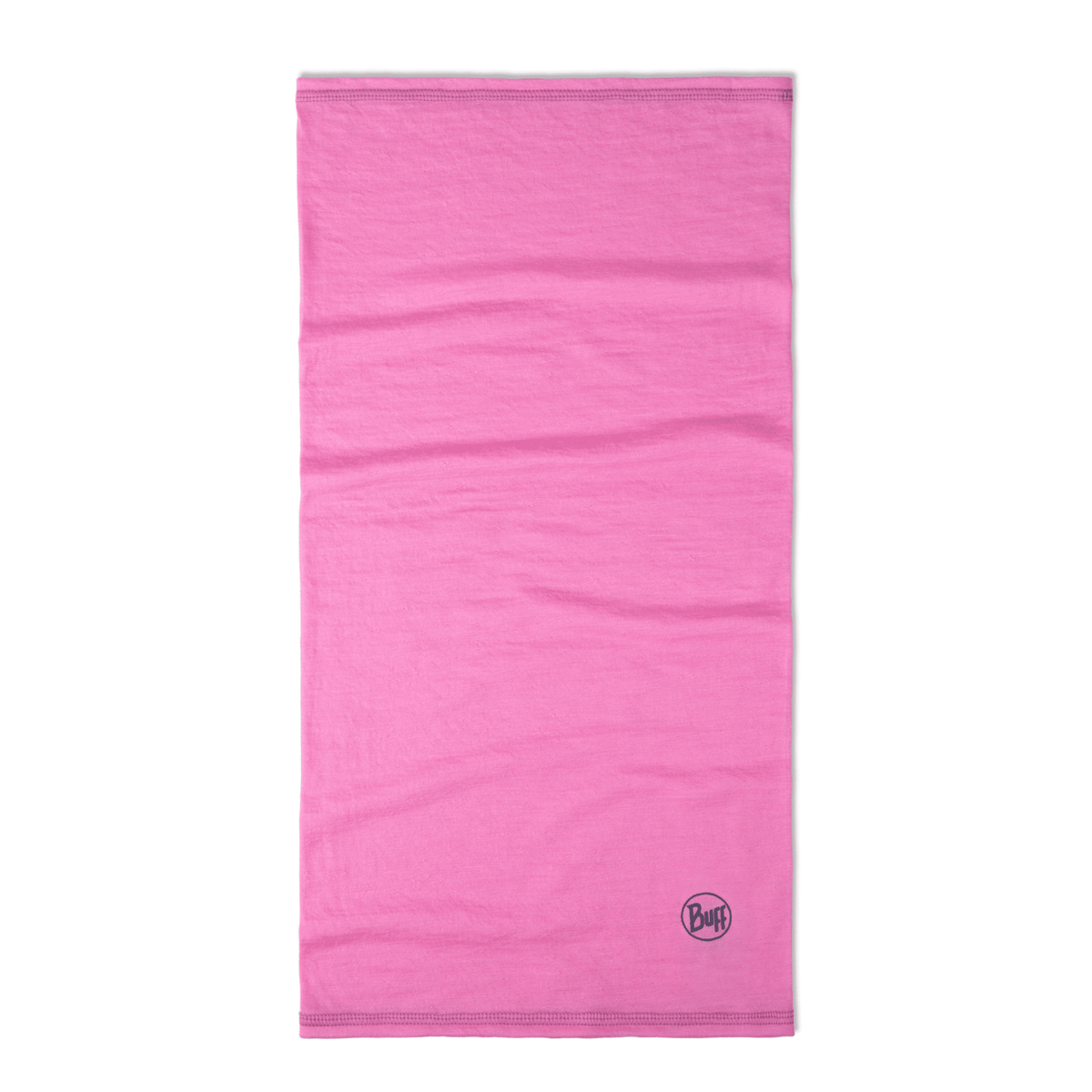 Buff Merino Lightweight Necktube - Solid Fluor Fuchsia