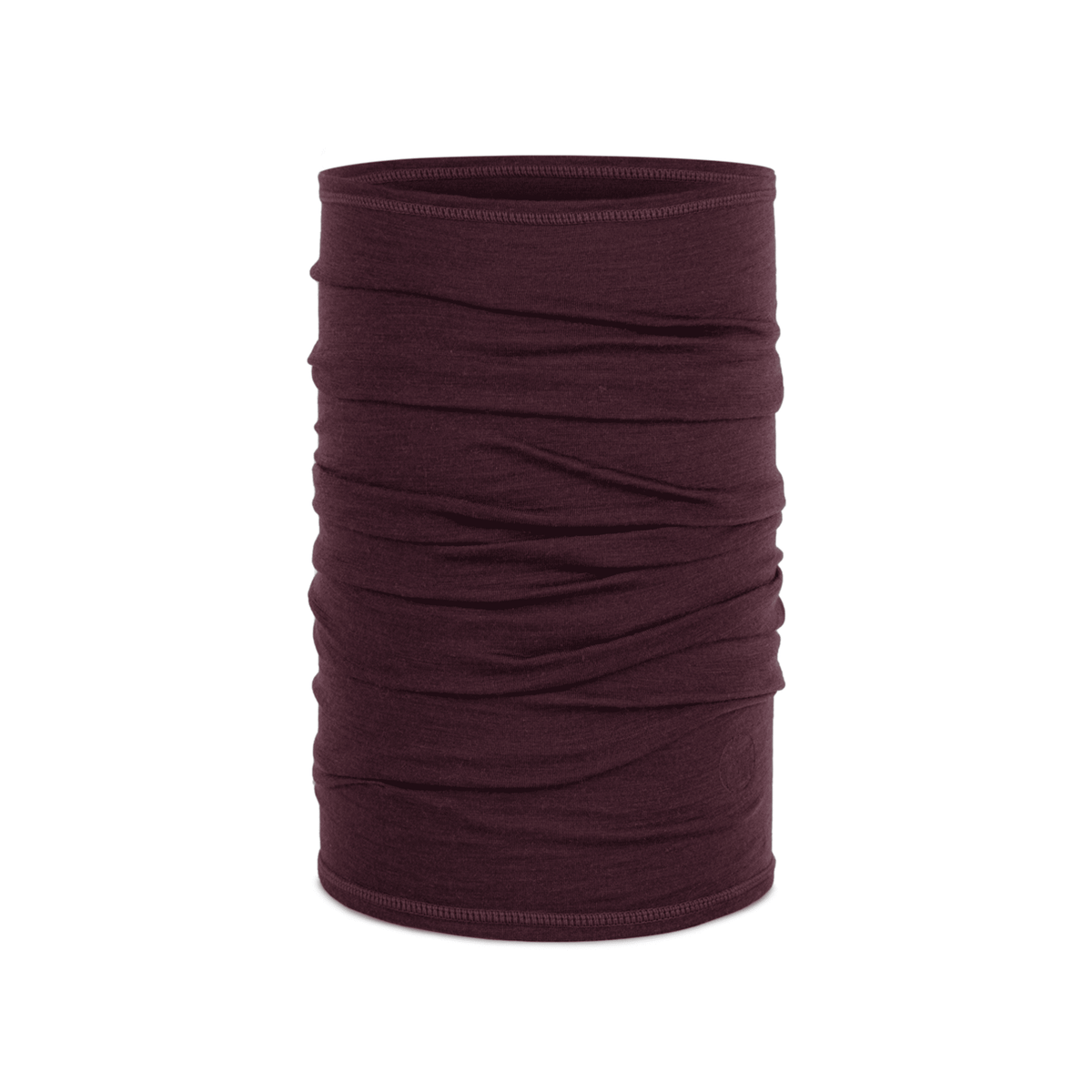Buff Merino Lightweight Necktube - Solid Garnet