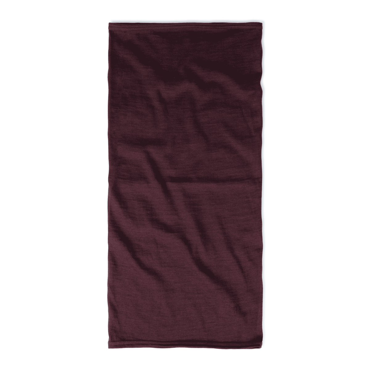 Buff Merino Lightweight Necktube - Solid Garnet