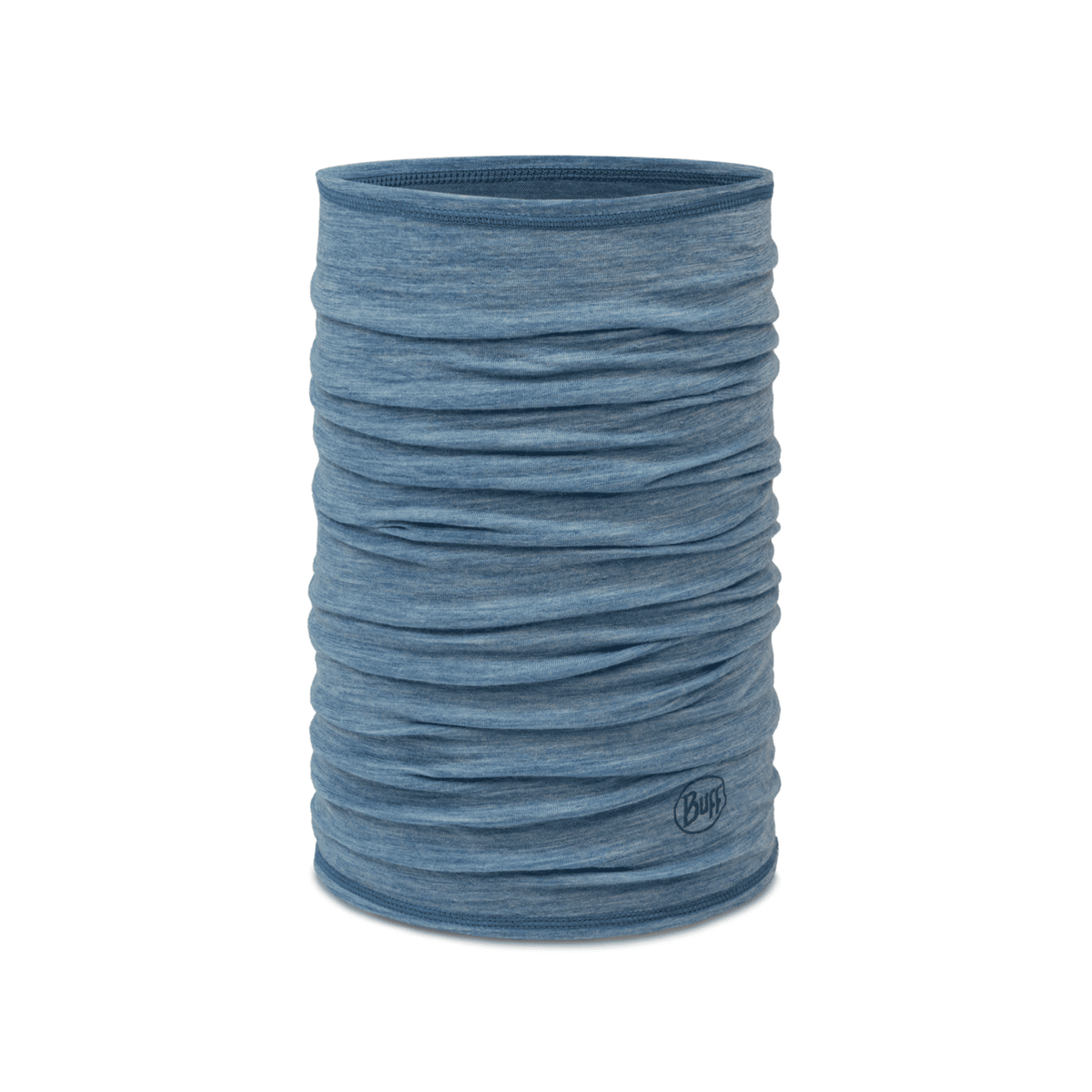 Buff Merino Lightweight Necktube - Solid Lake Blue