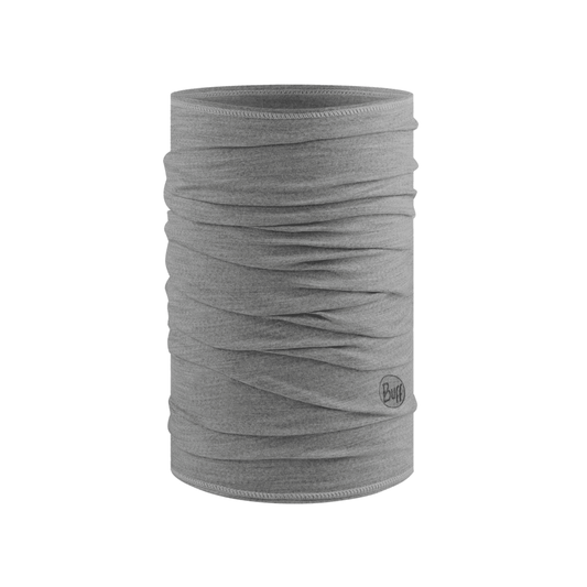 Buff Merino Lightweight Necktube - Solid Light Grey