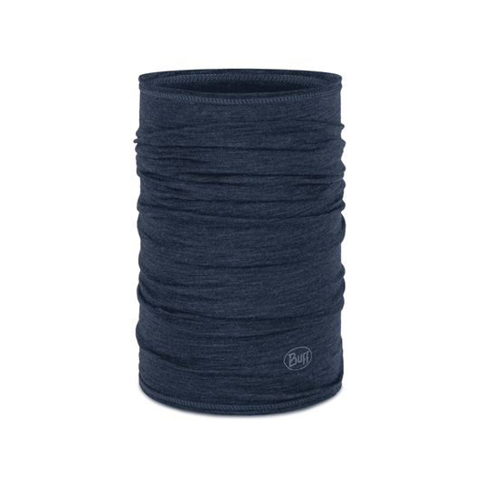 Buff Merino Lightweight Necktube - Solid Night Blue