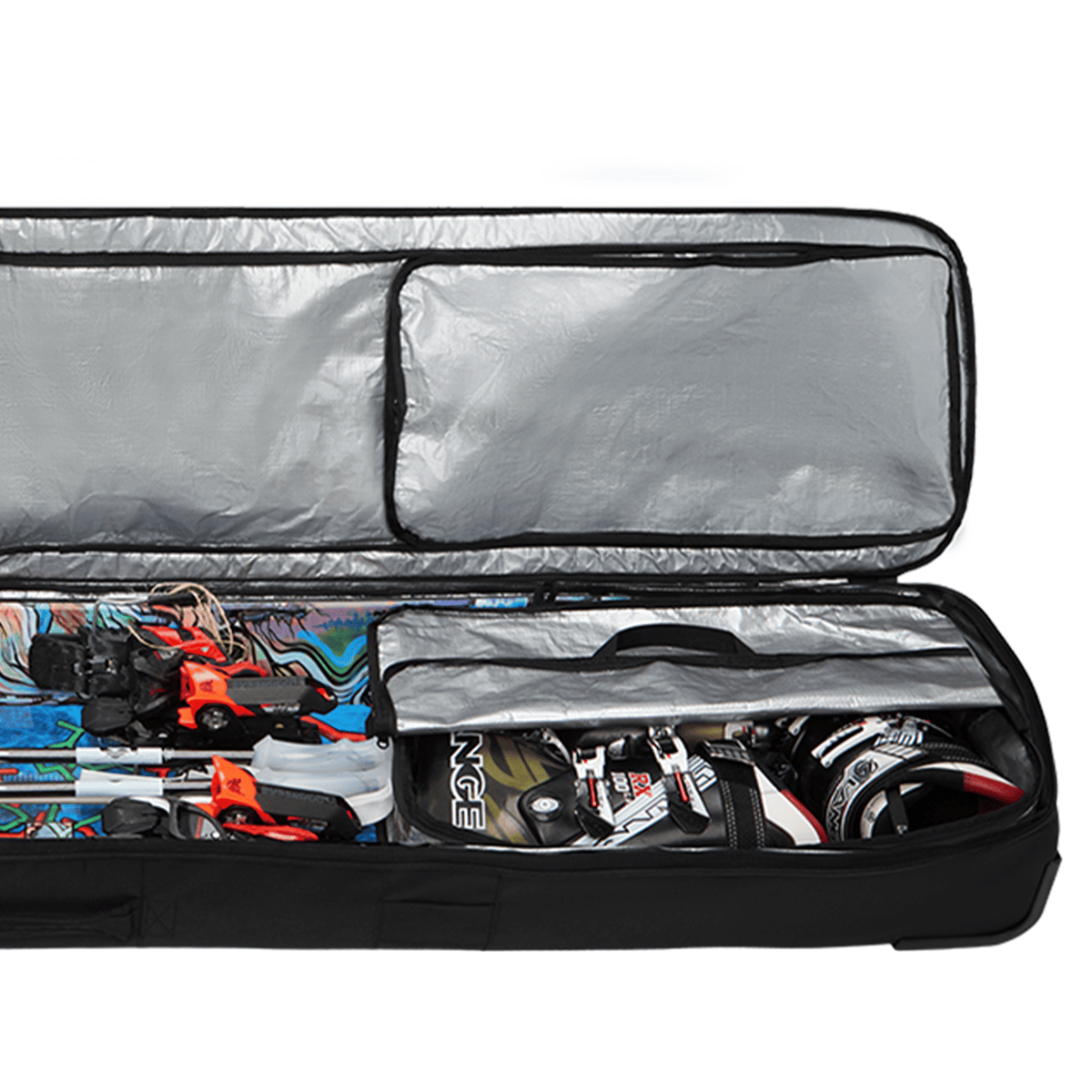 Dakine Fall Line Ski Roller Bag - Black