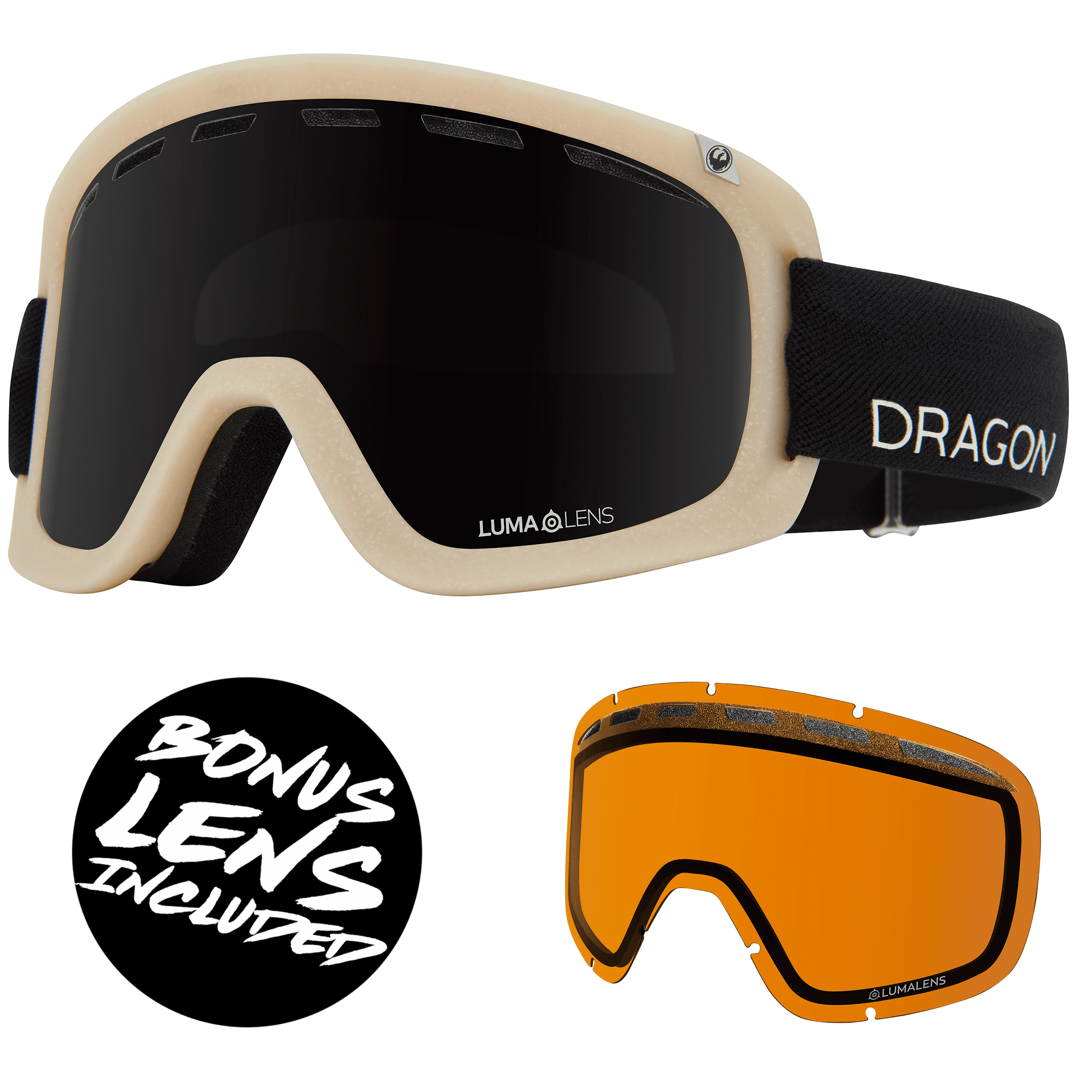 DRAGON D1 OTG SNOW GOGGLE KOI/LLREDION LLLTROSE