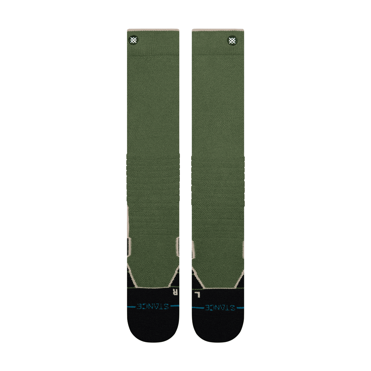 Stance Mid Cushion Merino Wool Ski / Snowboard Sock - Contrast Green